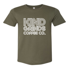 Load image into Gallery viewer, KIND GRINDS COFFEE CO. - &quot;FUNKY FRESH FONT&quot; - MEN&#39;S T-SHIRT - BELLA &amp; CANVAS